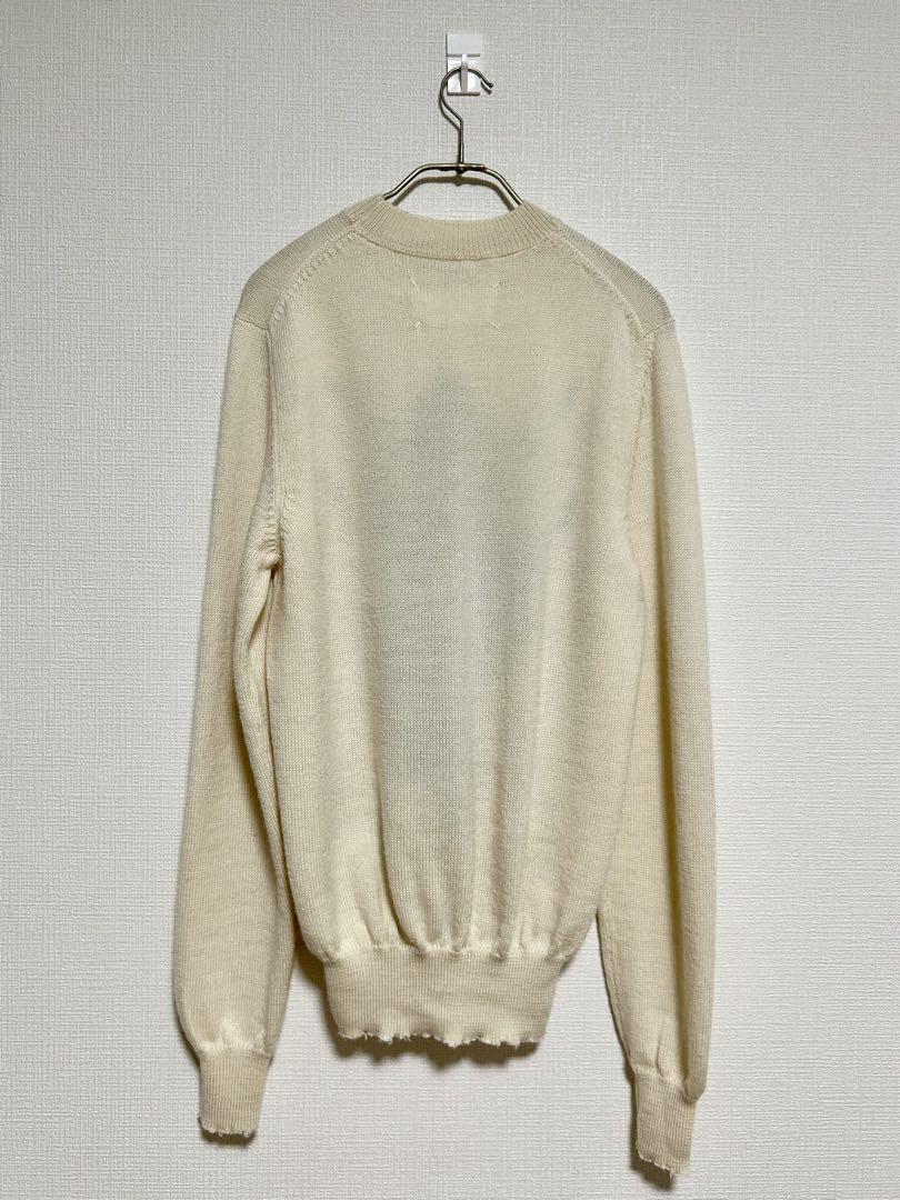 maison margiela 16aw デストロイアーガイルニット マルジェラ アーガイルニット 2016AW デストロイ加工