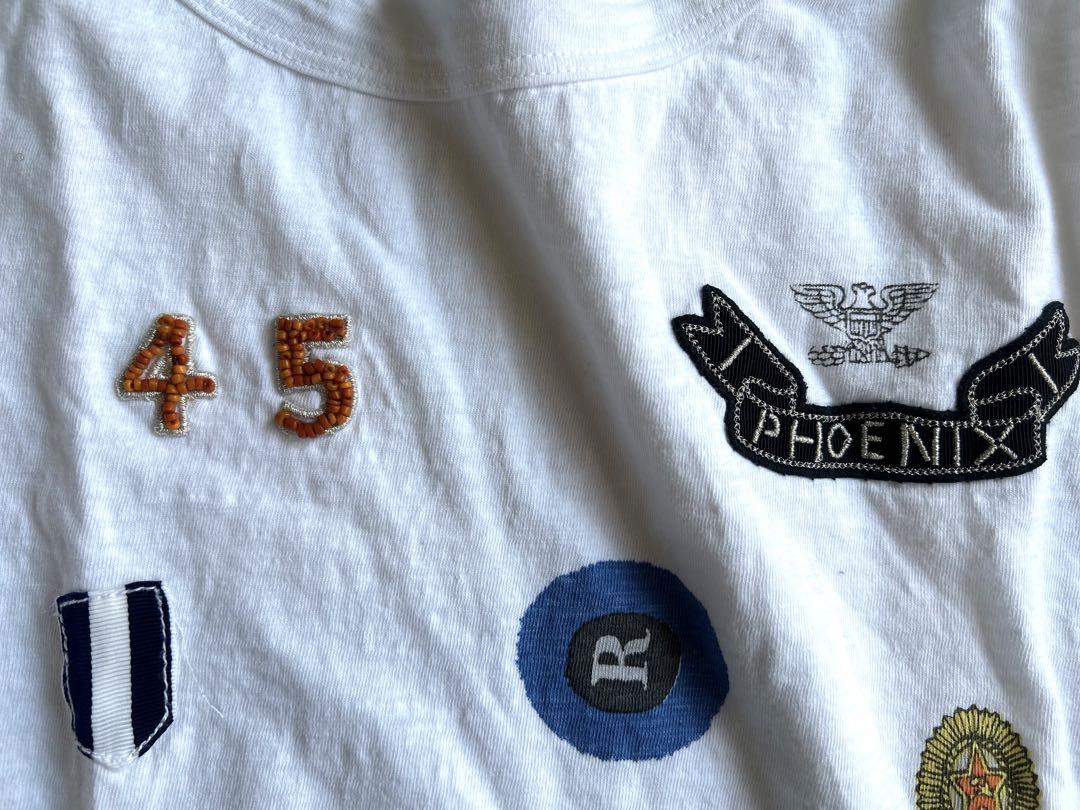 45R  プリント刺繍ワッペン　Tシャツ