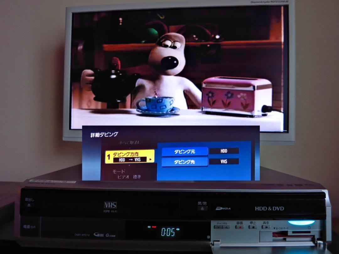 Panasonic HDD内蔵VHS一体型DVDレコーダー DMR-XP21V