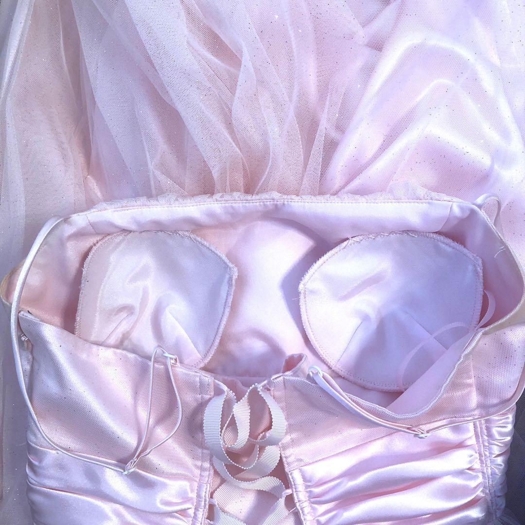 【サリ】エメ　ベビーピンク ロングドレス サリ様専用】エメ ベビーピンク ロングドレス - メルカリ