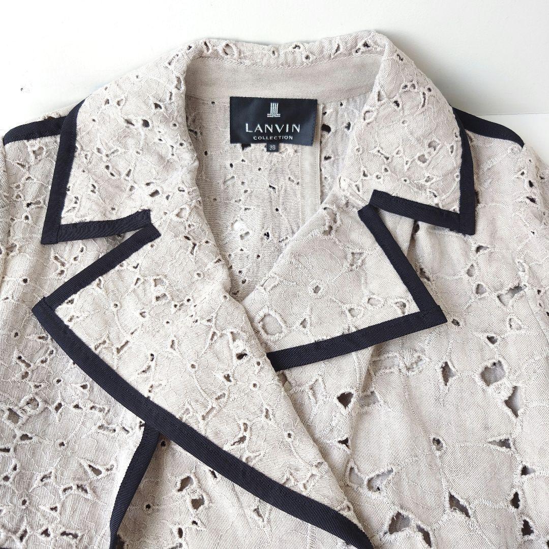 【極美品】 LANVIN ランバンコレクション スプリングコート ベージュ M
