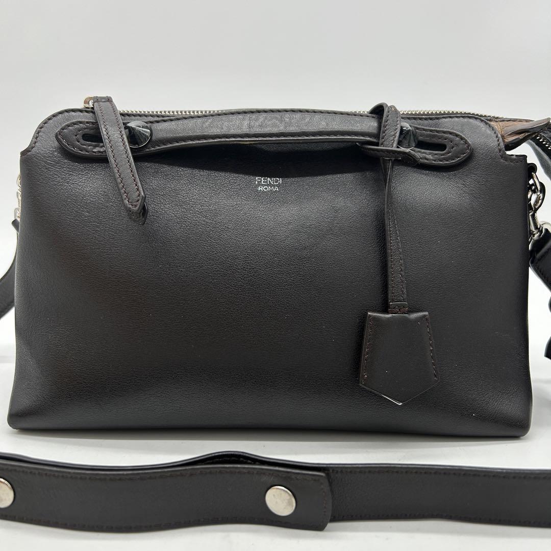 【極美品】フェンディ 2way バイザウェイ クロコ レザー ショルダーバッグ 画像2