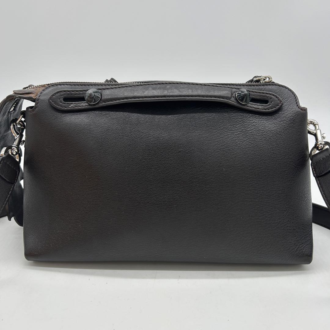 【極美品】フェンディ 2way バイザウェイ クロコ レザー ショルダーバッグ 画像3