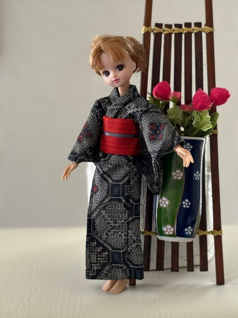 着物を着たおばあちゃん　　ハンドメイド人形　　３０ｃｍ 着物を着たおばあちゃんハンドメイド人形30cm