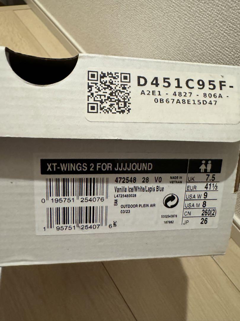 靴 JJJJound Salomon XT-Wings 2 White/Blue