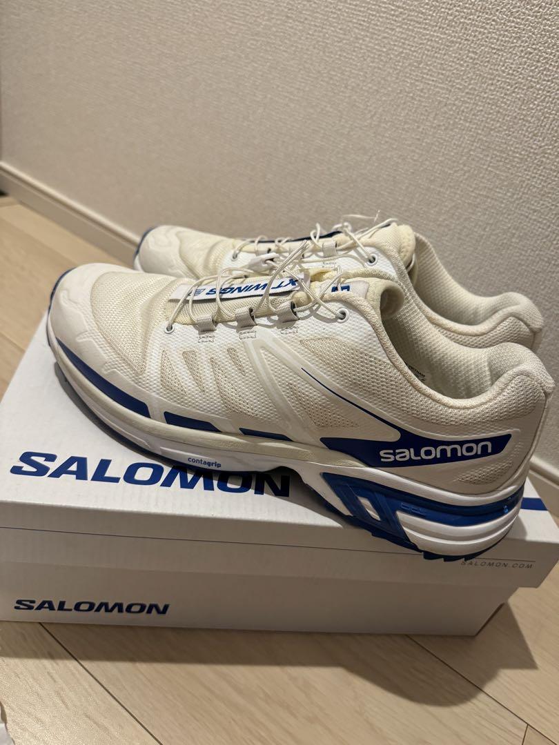 靴 JJJJound Salomon XT-Wings 2 White/Blue