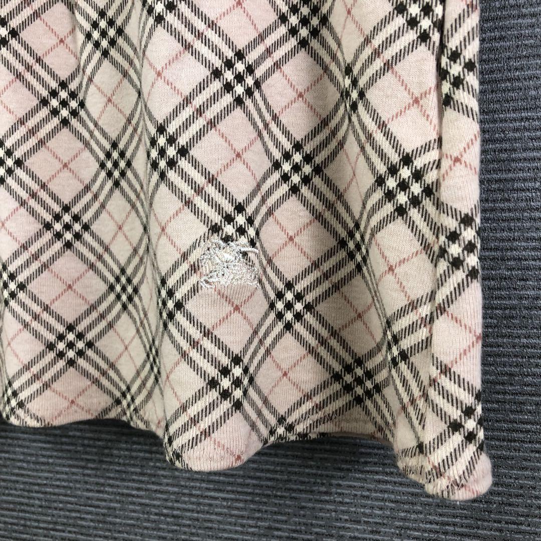 BURBERRY ノバチェック フレンチスリーブ カットソー 38 ベージュ BURBERRY ノバチェック フレンチスリーブ カットソー 38
