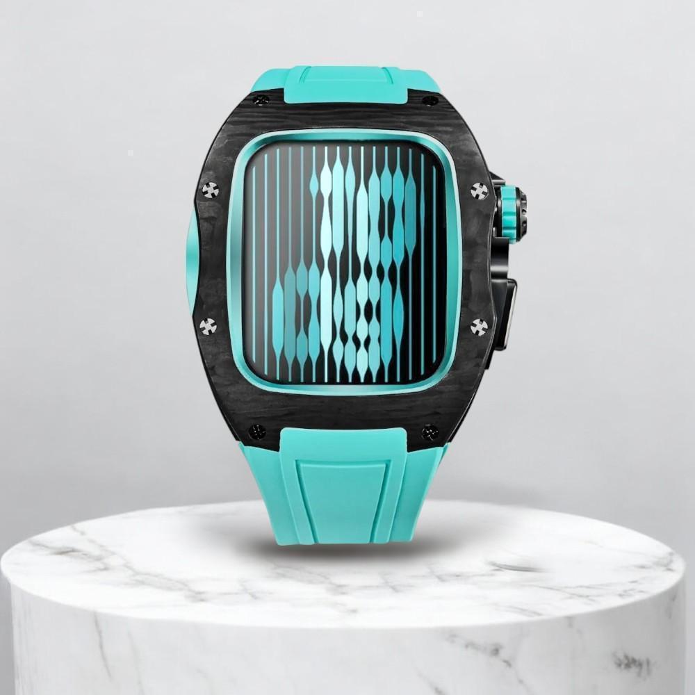 高級 Apple Watchケース - カーボン & Stainless316