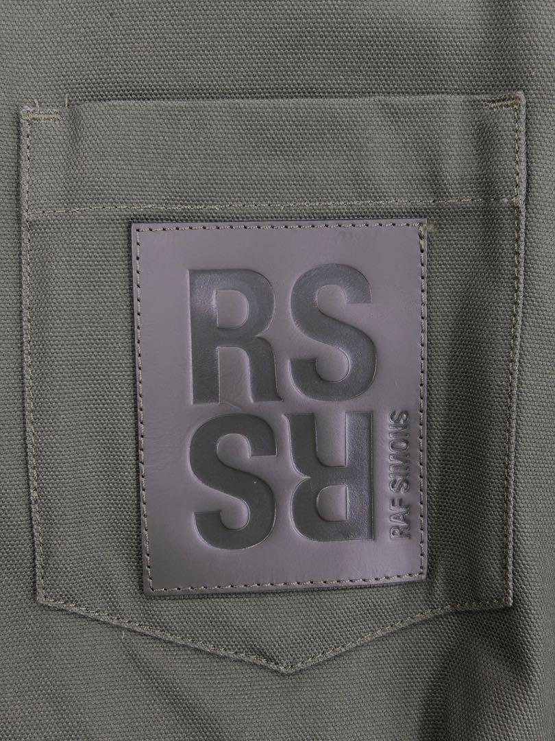 ラフシモンズ　22aw オーバーサイズ　コットンデニムシャツ　RSパッチ