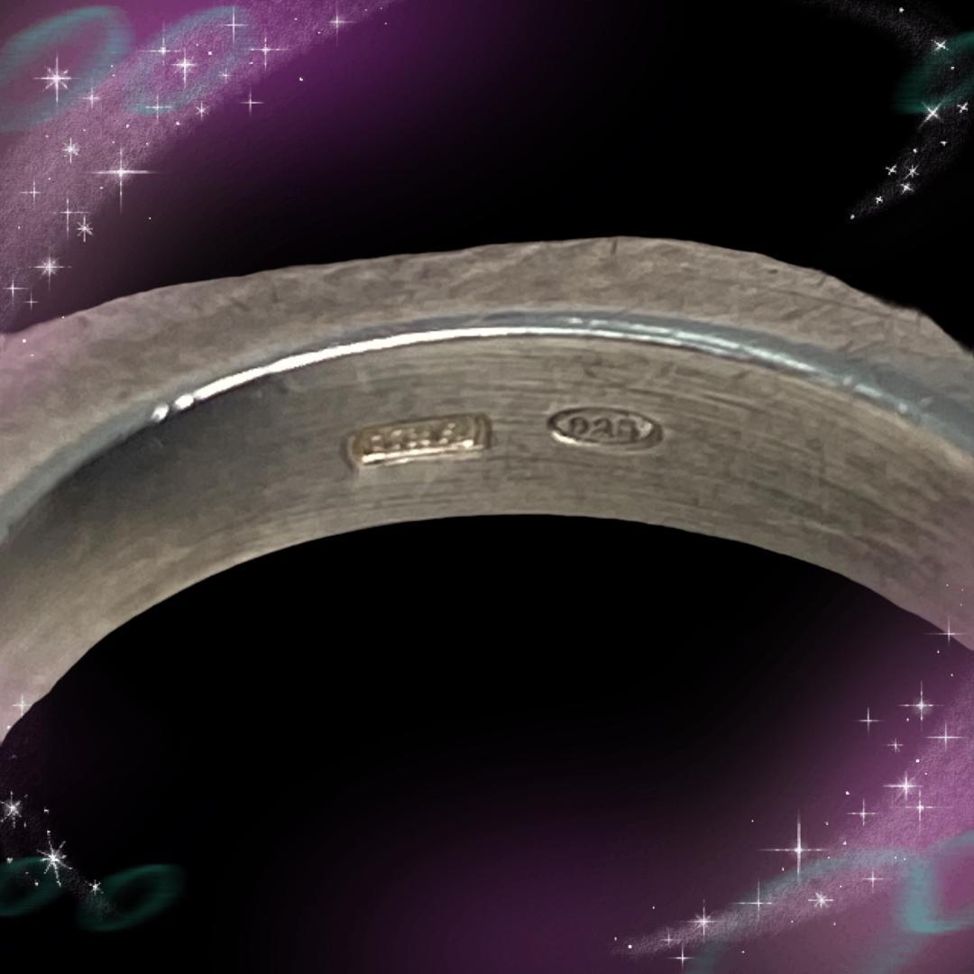 《美品》 グッチ　3連リング　オクタゴン　SV925　約10号
