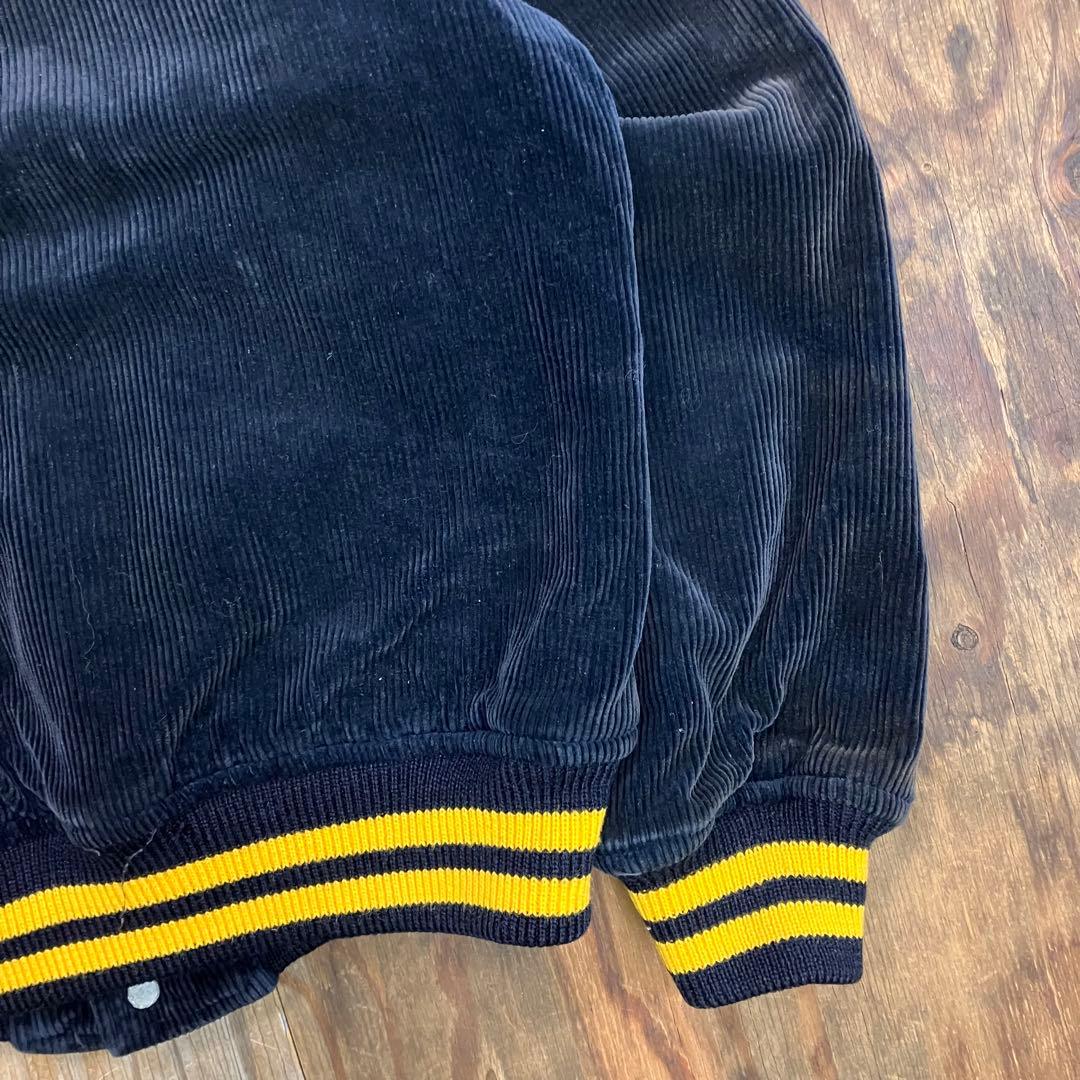 80s コーデュロイ スタジャン バーシティジャケット ネイビー VINTAGE 80s コーデュロイ スタジャン バーシティジャケット ネイビー VINTAGE