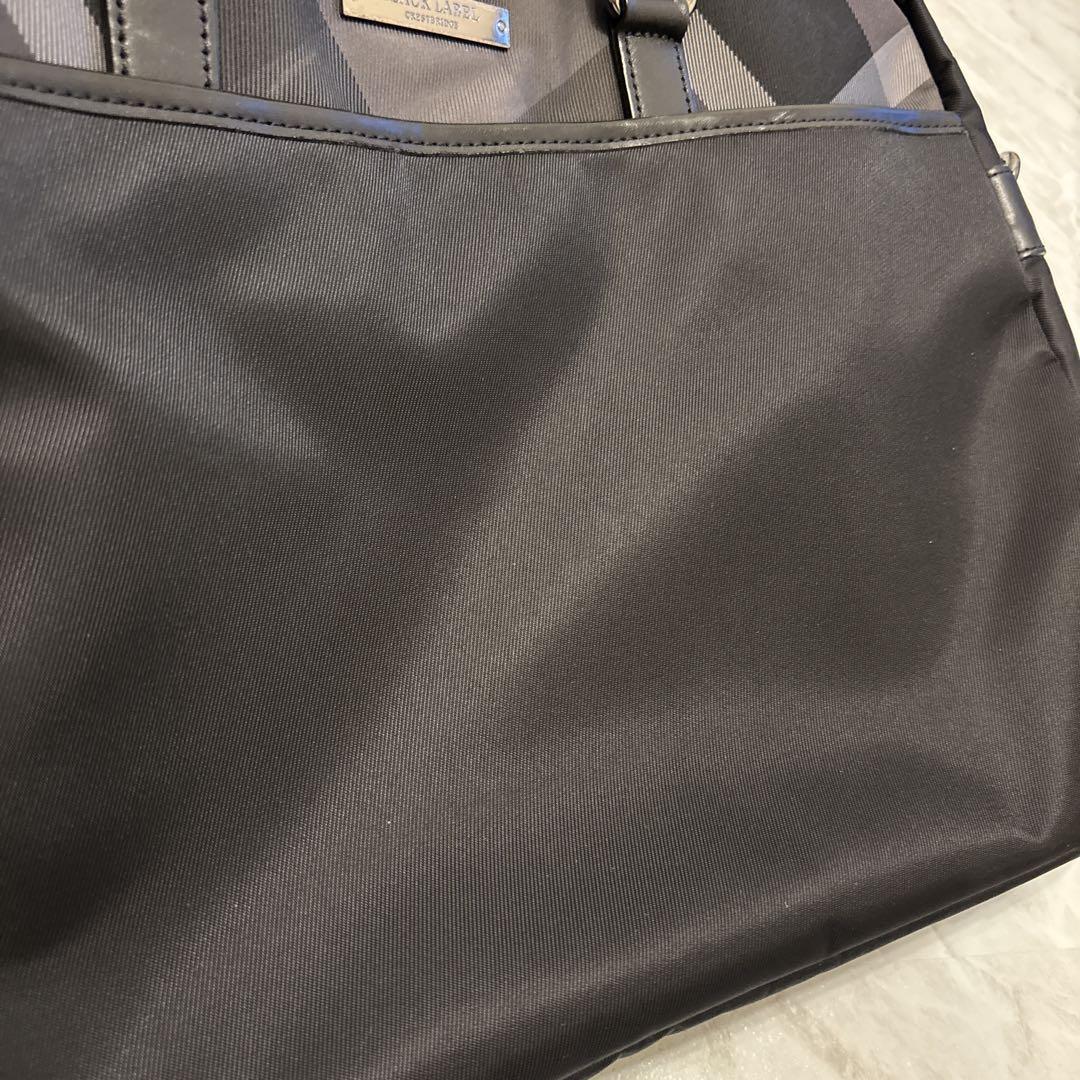 【美品】ブラックレーベル　 2way ブリーフケース レインカバー付　ビジネス