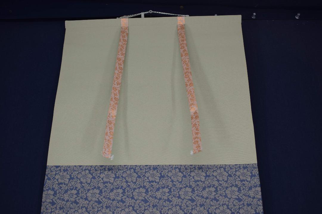 ちーづ）【複製】雪舟等楊/国宝冬山水図/工芸品/掛軸☆宝船☆X-895