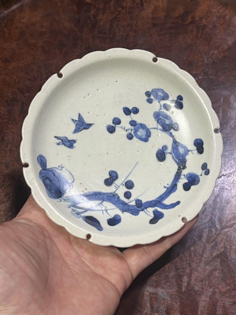 古伊万里　平戸　古平戸　花鳥　小皿