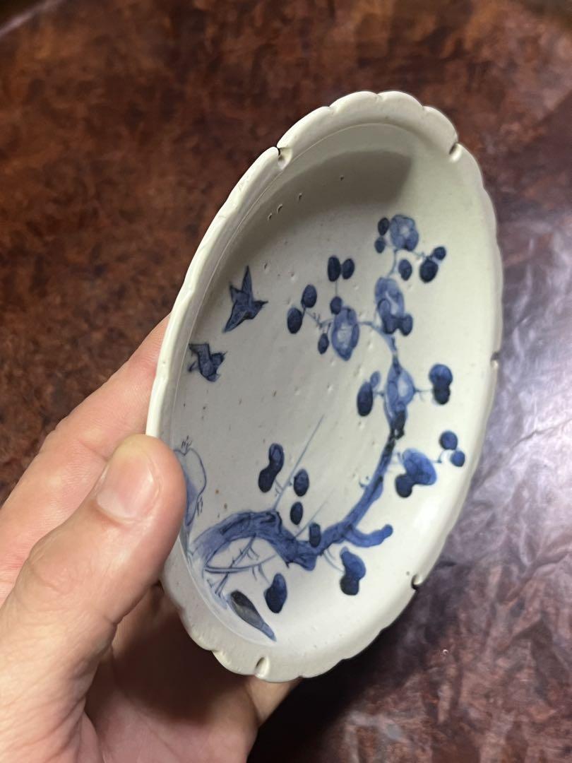 古伊万里　平戸　古平戸　花鳥　小皿