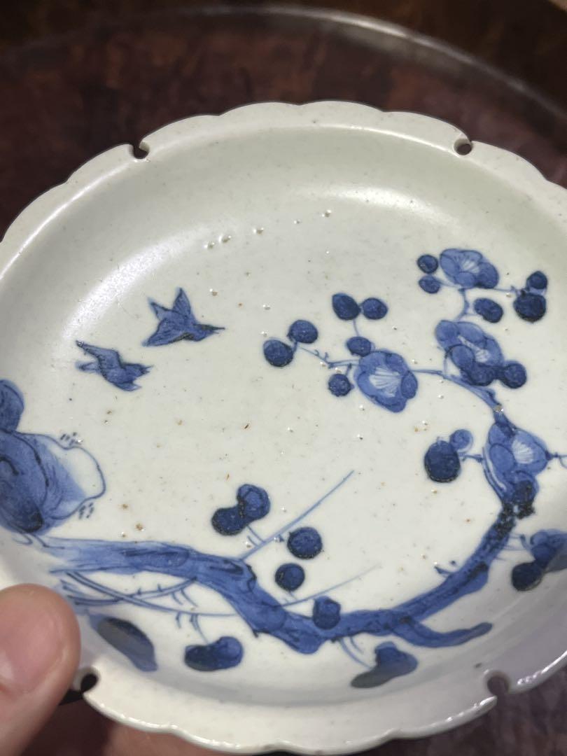 古伊万里　平戸　古平戸　花鳥　小皿