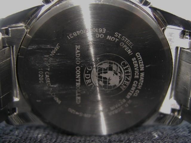 中古動作良_CitizenLocalTimeAlarmCrono電波_E610