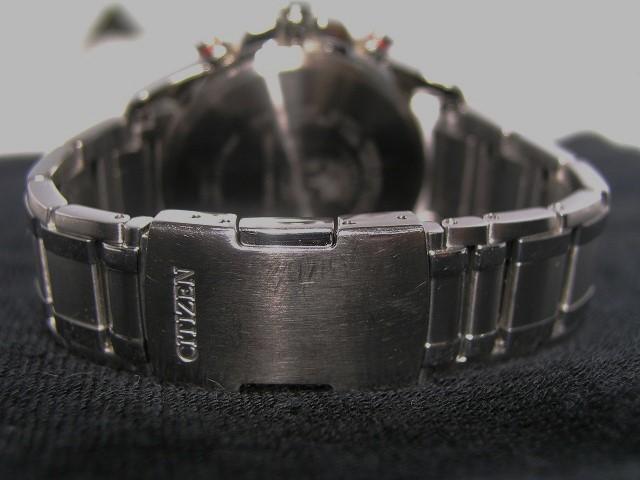 中古動作良_CitizenLocalTimeAlarmCrono電波_E610