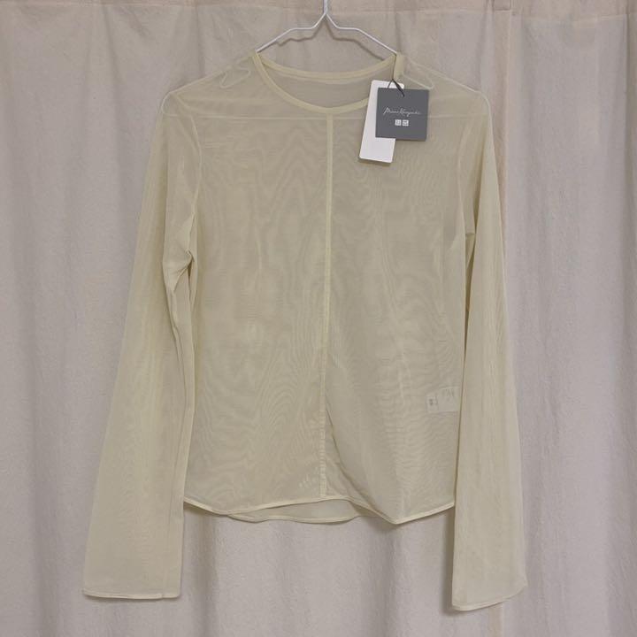 ユニクロMame Kurogouchi コラボ シアークルーネックTシャツ ユニクロMame Kurogouchi コラボ シアークルーネックTシャツ