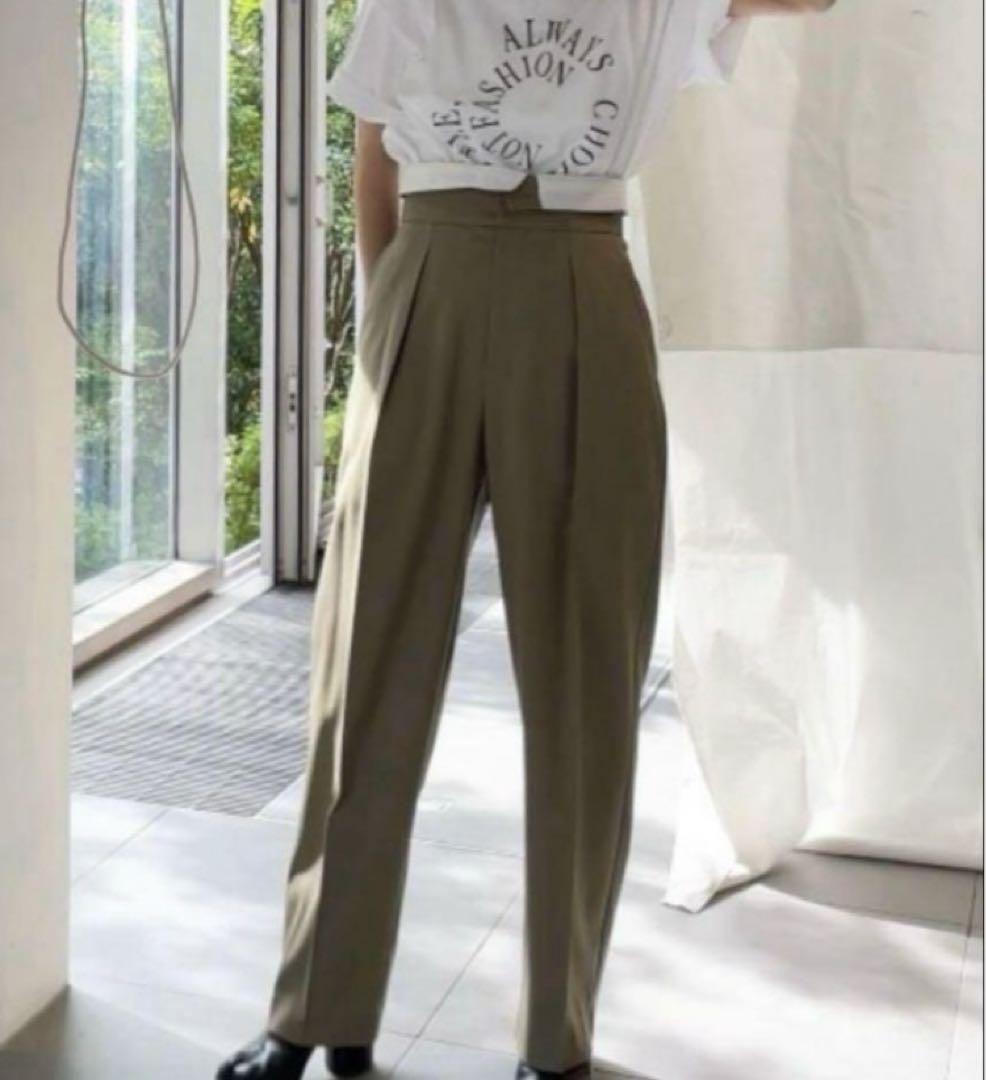 YONFA ヨンファ アコーディオンパンツ 白 XS パンツ