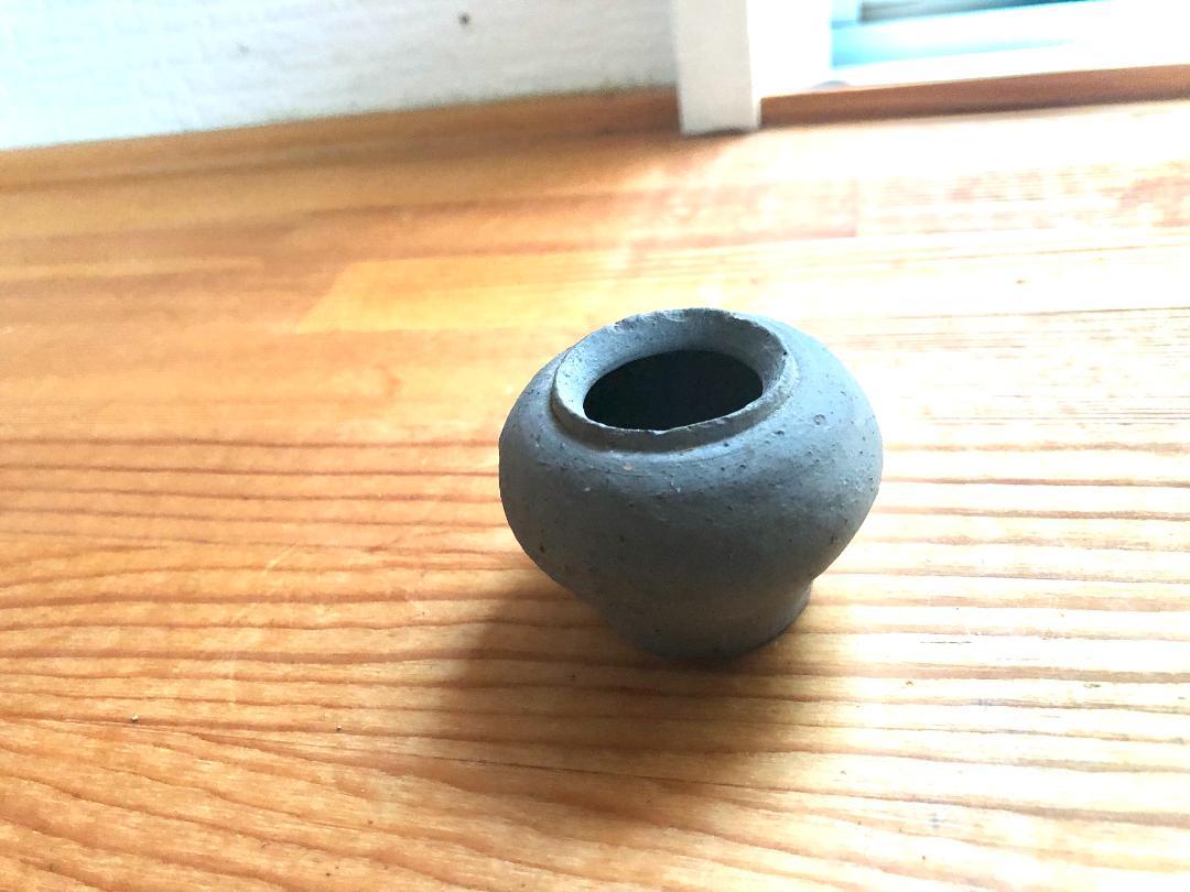 【タイ・骨董】宋胡録（スンコロク）広口 小壺（1301年~1600年） タイ・骨董】宋胡録（スンコロク）広口 小壺（1301年~1600年