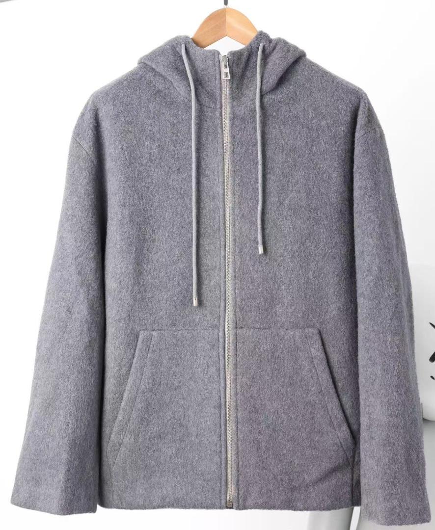 LOEWE 24SS ウール ジップアップ フーディ M