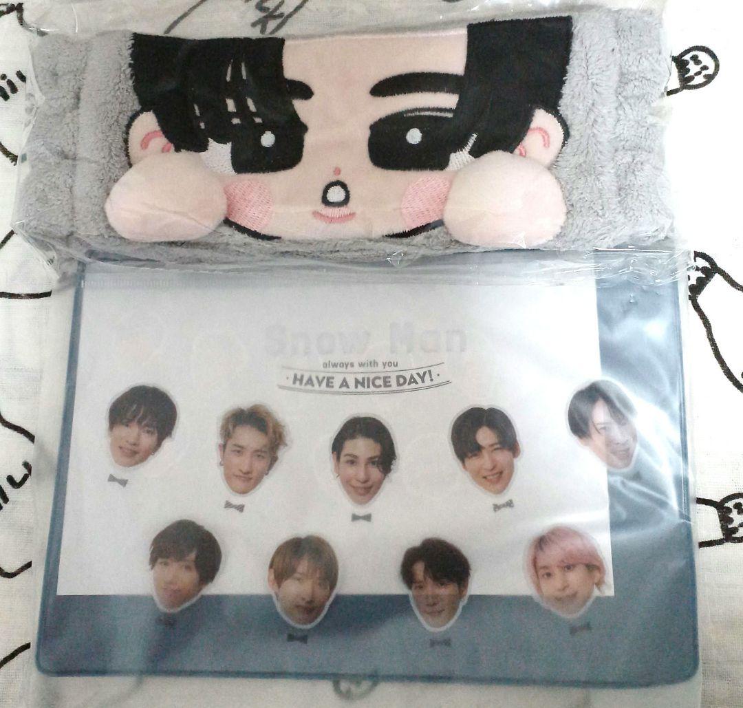 目黒蓮 ヘアバンド Snowman ポーチ - メルカリ 目黒蓮 ヘアバンド Snowman ポーチ - メルカリ