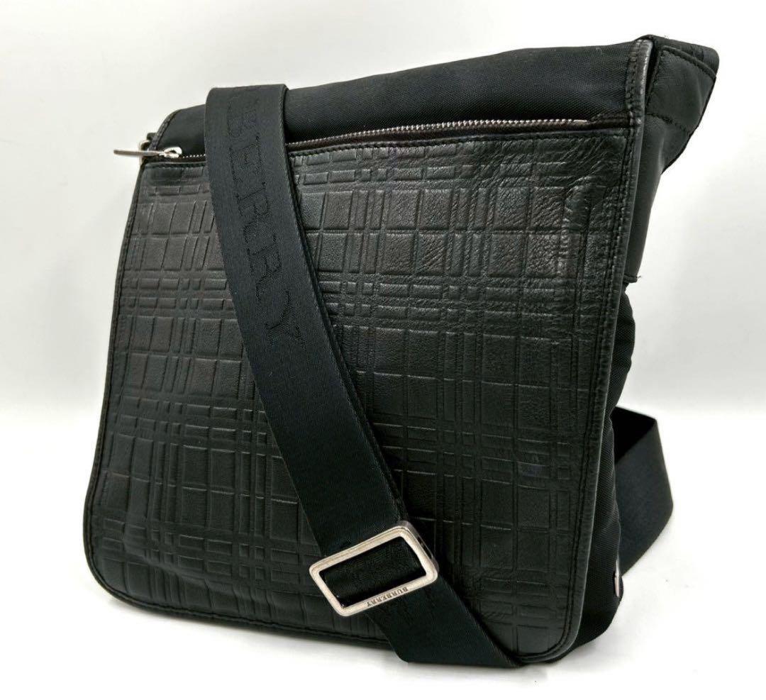 Burberry バーバリー ショルダーバッグ チェック レザーBURBERRY