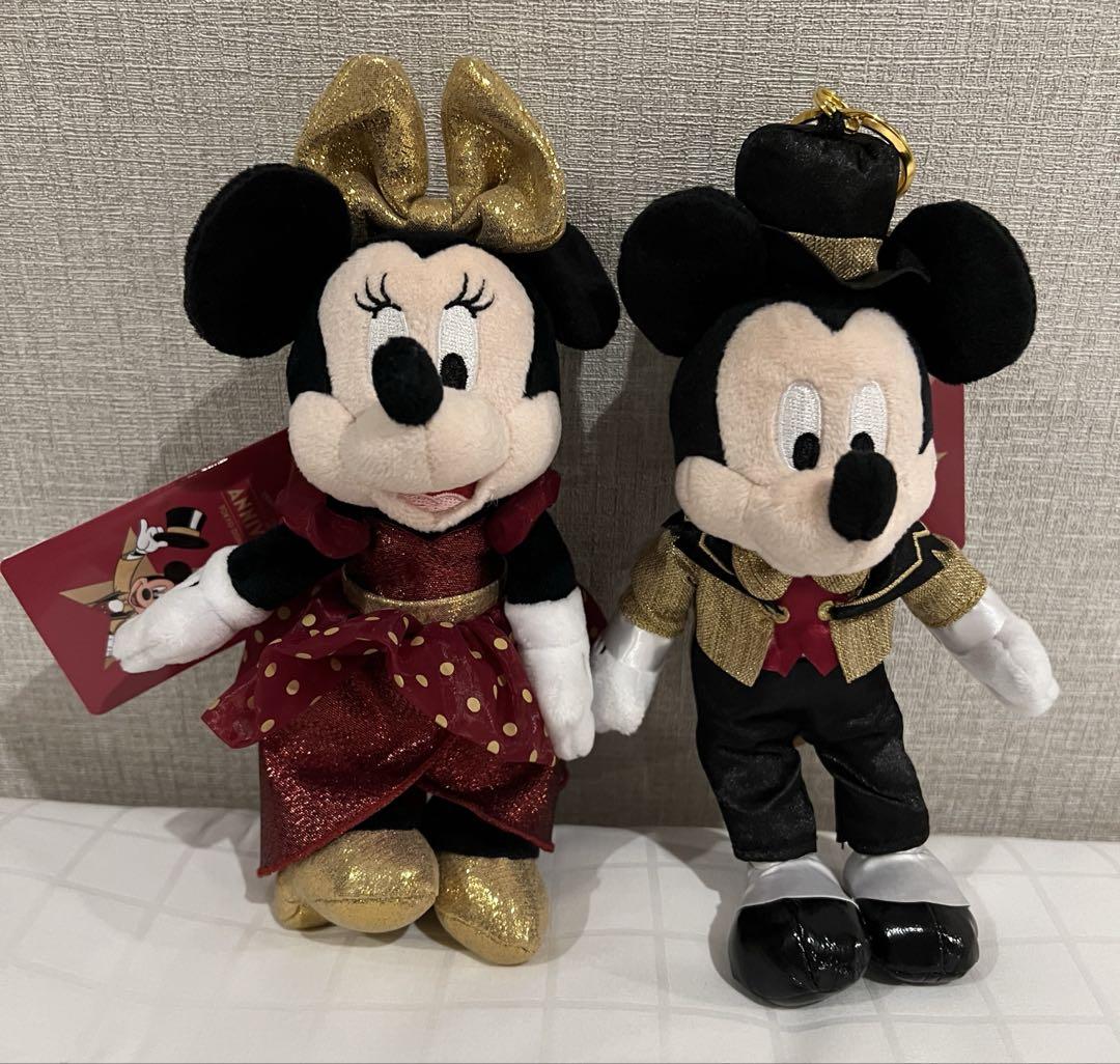 ディズニーストア25周年　ミッキー＆ミニーぬいぐるみセット ディズニーストア25周年 ミッキー ミニー ぬいぐるみチャーム