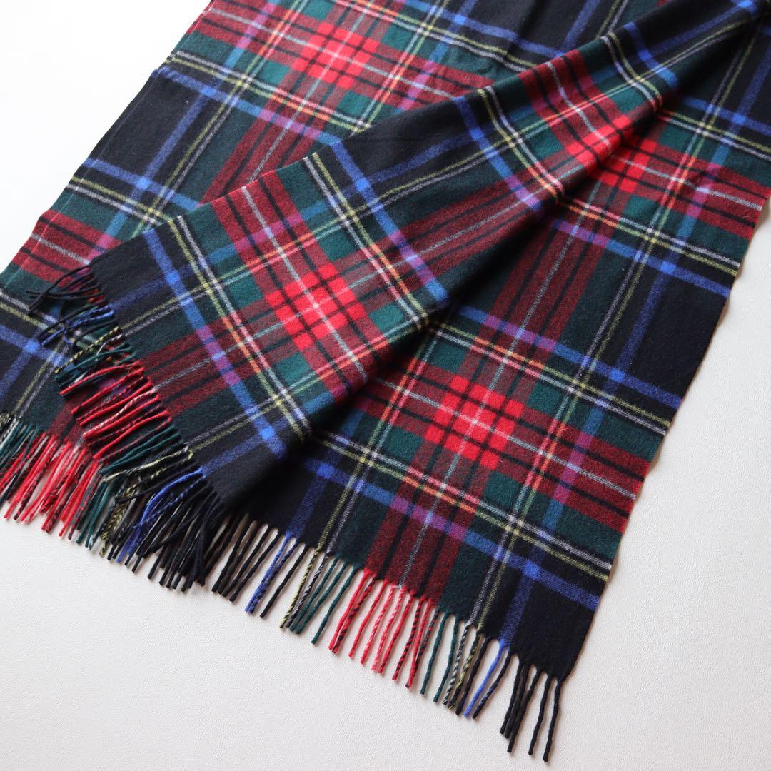 カシミヤ100％ チェックJohnstons