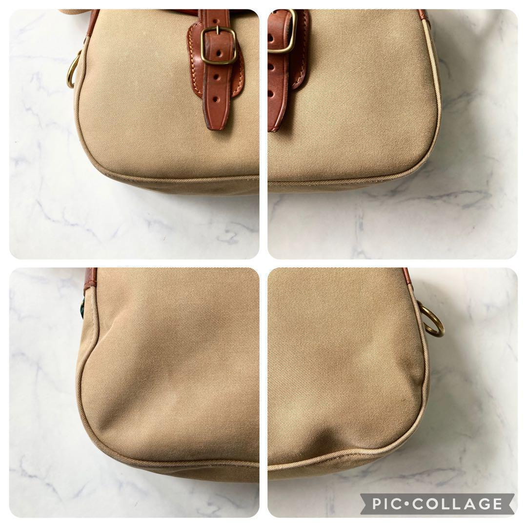 【美品】ブレディー ショルダーバッグ アリエル トラウト キャンバス ベージュ