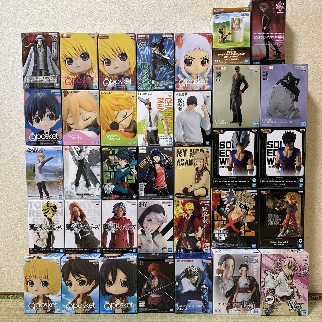 ワンピースなどジャンプ系プライズフィギュア35個まとめ売り