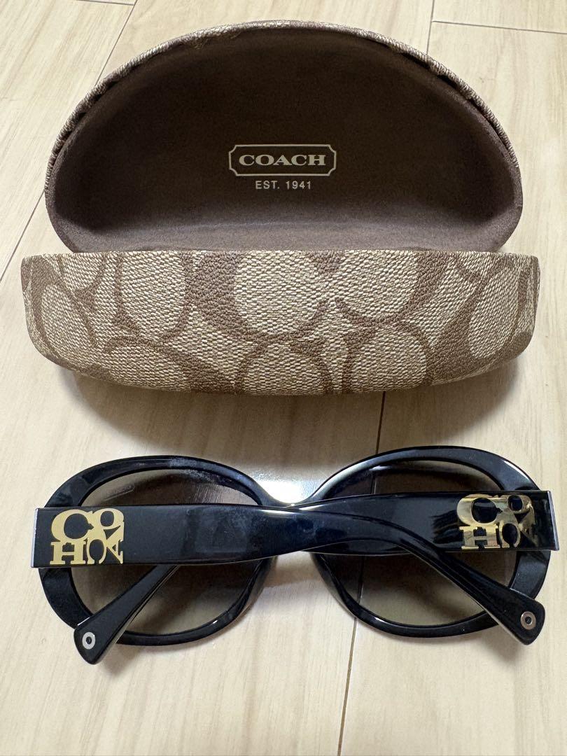 COACH L1131 ブラック サングラス ケース付き ⭐︎COACH ブラック サングラス ケース付き - メルカリ