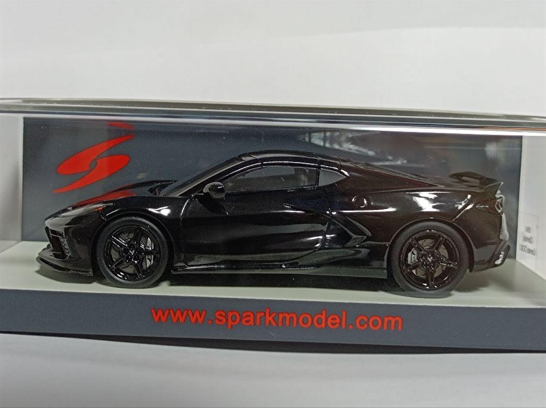 Spark Chevrolet Corvette C8 2020 ブラック