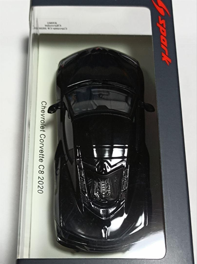 Spark Chevrolet Corvette C8 2020 ブラック