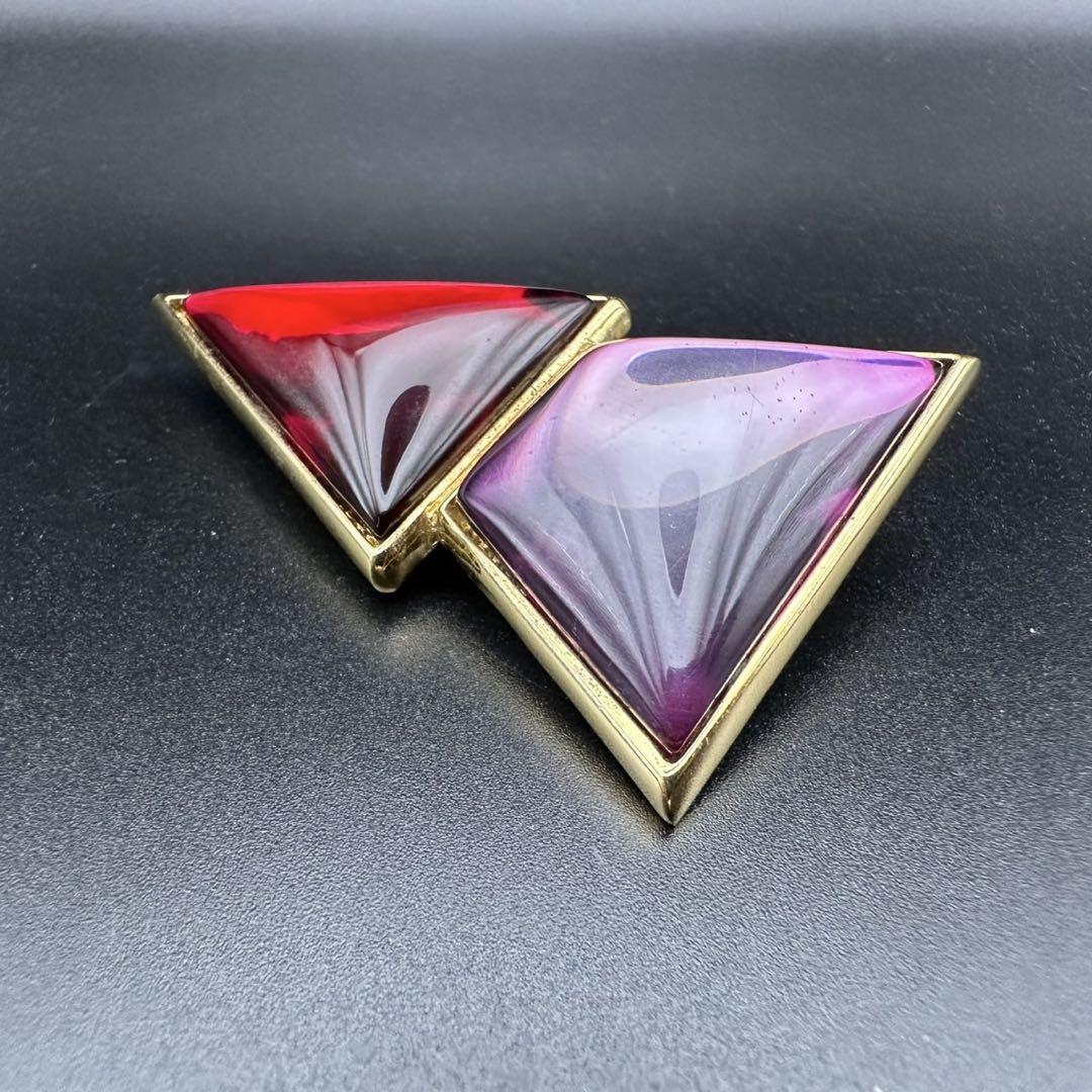 極美品✨ YSL イヴ・サンローラン ブローチ カラーストーン 108