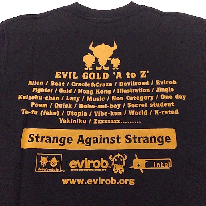 ★激レア★EVILGOLD Tシャツ　evirob デビルロボッツ　ベアブリック