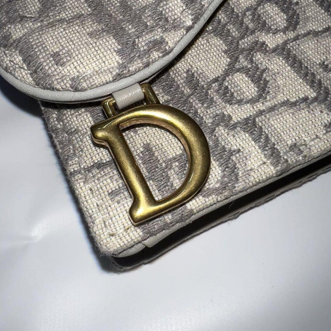 Christian DIOR サドルトロッターロータスウォレット ジャガード