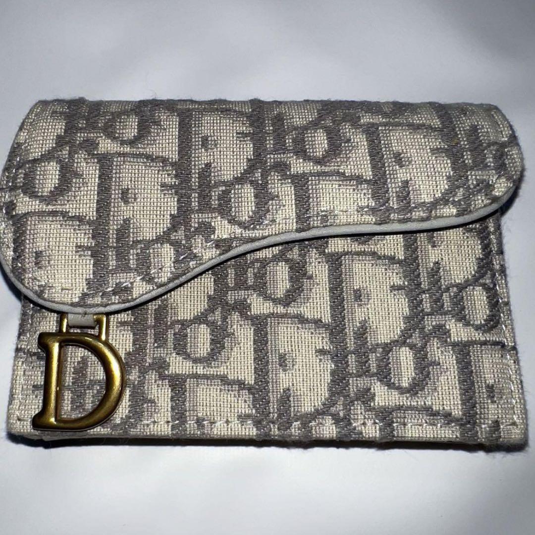Christian DIOR サドルトロッターロータスウォレット ジャガード
