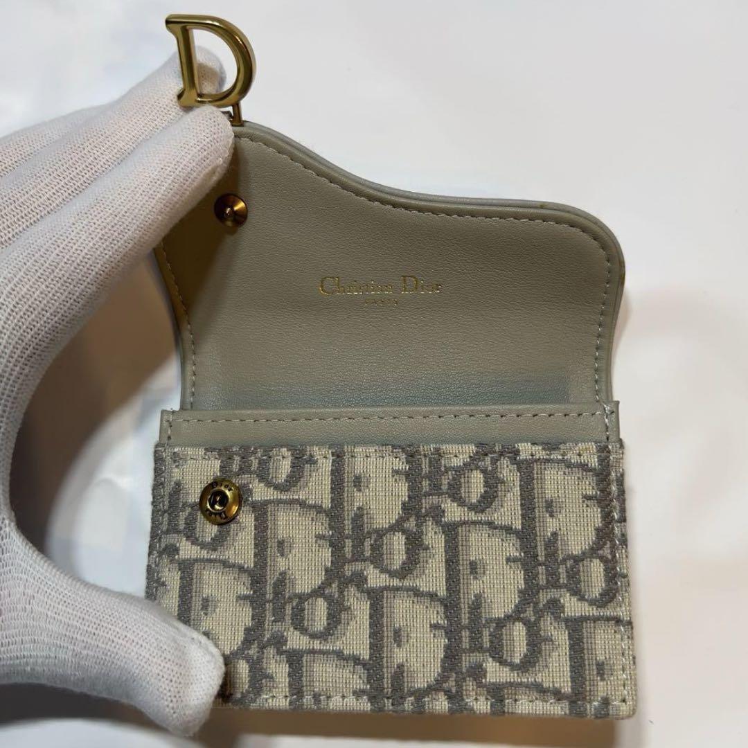 Christian DIOR サドルトロッターロータスウォレット ジャガード