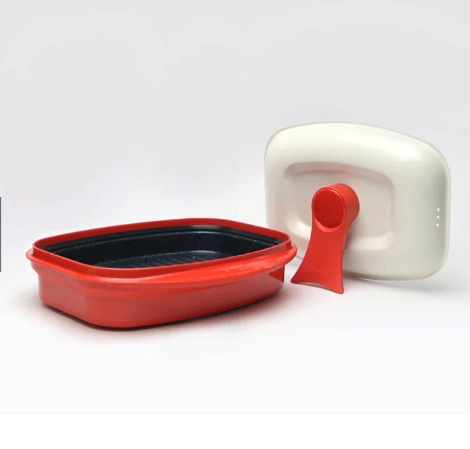 電子レンジ専用調理器 レンジメートプロ グランデ 赤 - 調理器具