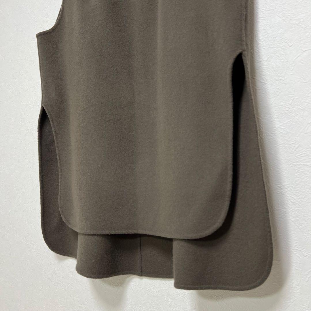 【美品】エンフォルド　シャルムダブルフェイス　プルオーバー　ロングベスト