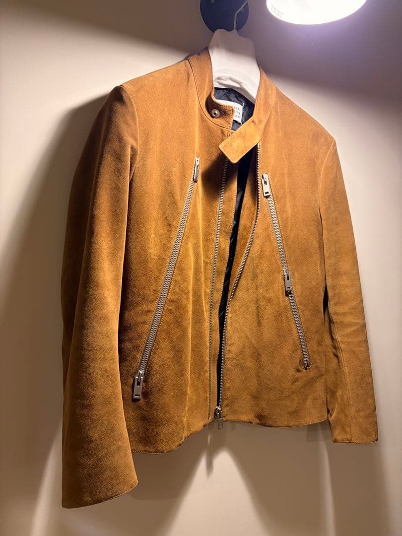 Maison Margiela マルジェラ16AW八の字ライダース スエード46 Maison Margiela マルジェラ16AW八の字ライダース スエード46