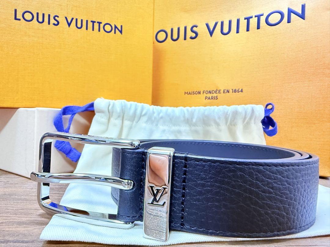 ＪLOUIS VUITTON ベルトポンヌフ レザー ベルト 100/40