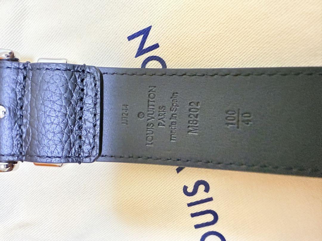ＪLOUIS VUITTON ベルトポンヌフ レザー ベルト 100/40