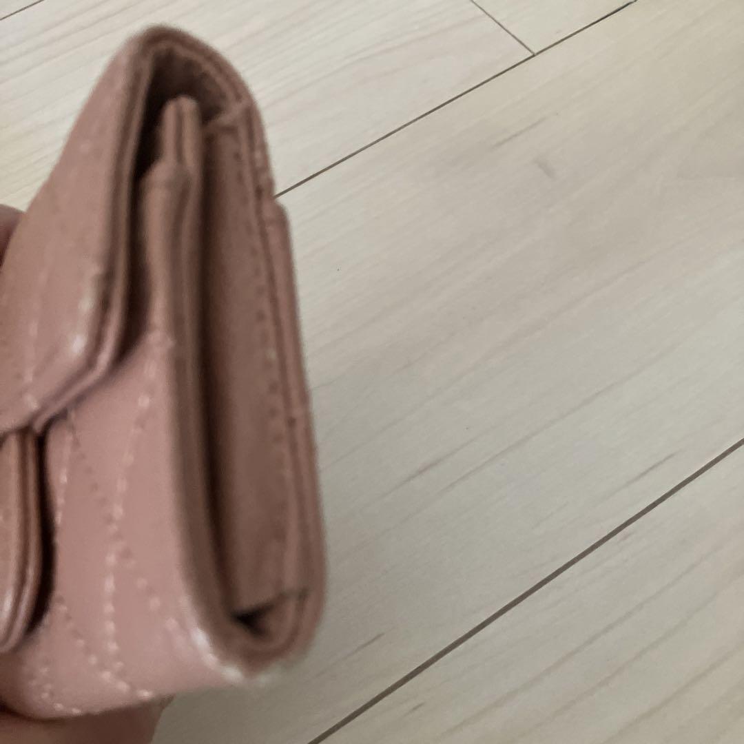 CHANEL 二つ折り財布 ピンク