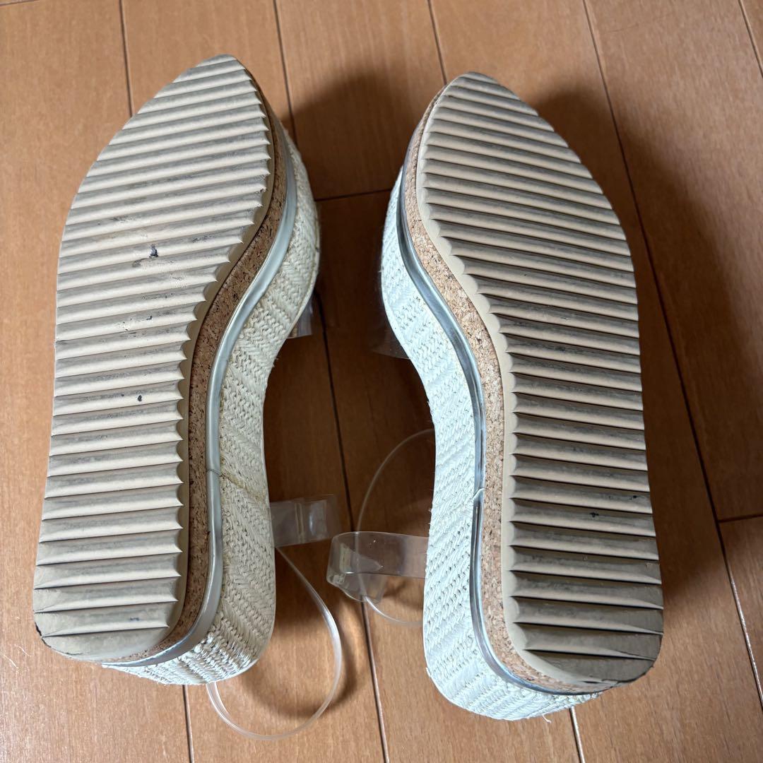 AULA 厚底クリアサンダル 23.5cm