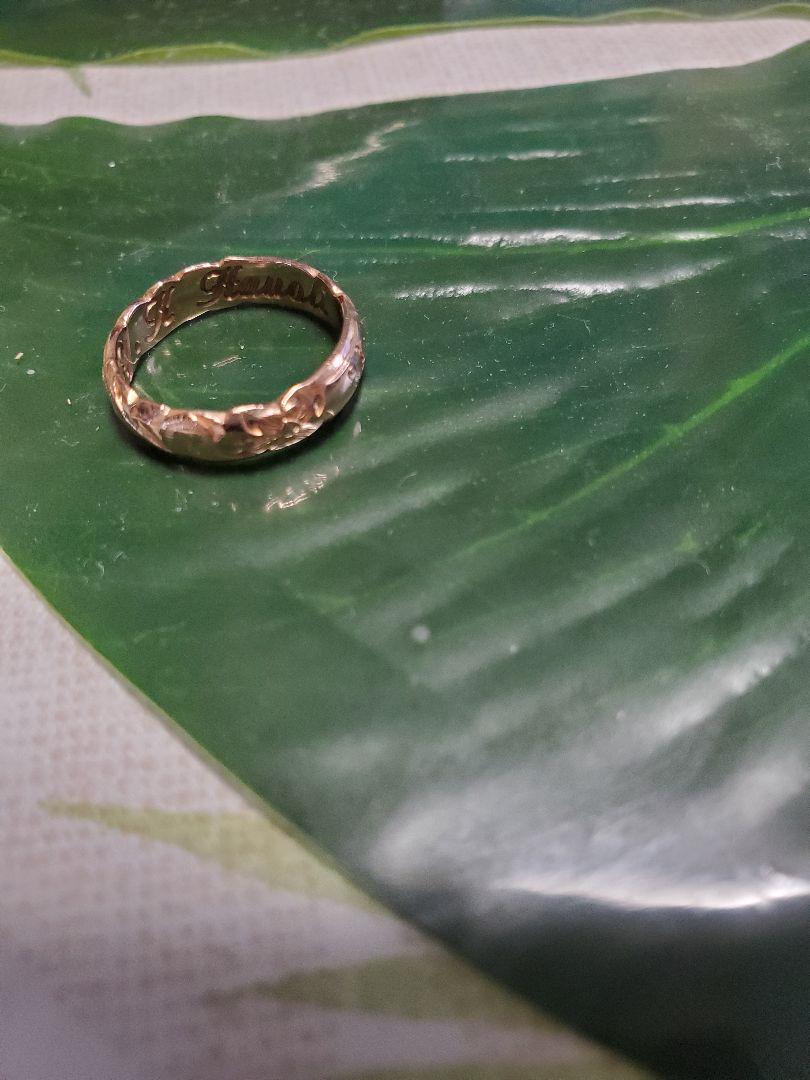 32%割引超爆安 専用!ハワイアンジュエリー14k リング アクセサリー 直販販売品 美品 15号 リング Impression Davis Justin K18WG リング