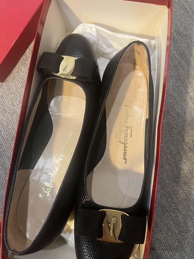 Salvatore Ferragamo Vara 黒 7 1/2