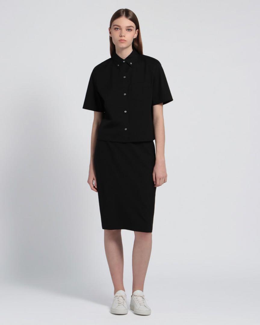 新品✨Theory✨Cotton Shirting Boxy SS PKT SH